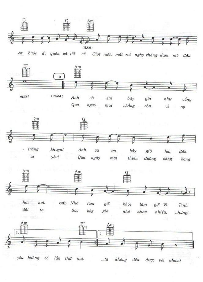 Sheet nhạc Lỗi Lầm 2